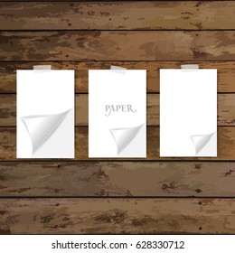 Paper Corner Folds. Vector illustration.