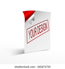 paper corner. Vector illustration