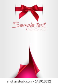 paper with the corners and bow