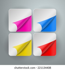 paper corners. Vector illustration