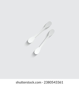 paper Cotton swab icon vector logo