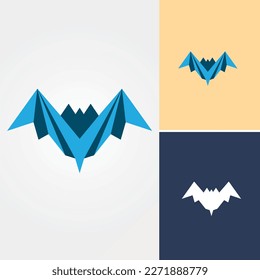 Paper Craft Bat Logo Design