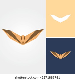 Paper Craft Bat Logo Design