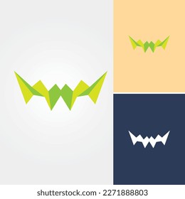 Paper Craft Bat Logo Design