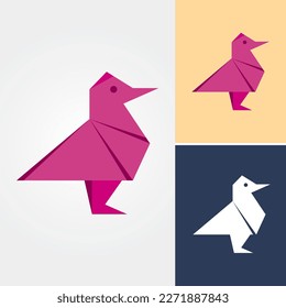 Diseño de pájaro de la nave de papel 