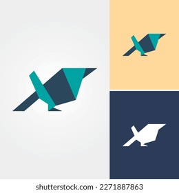 Diseño de pájaro de la nave de papel 