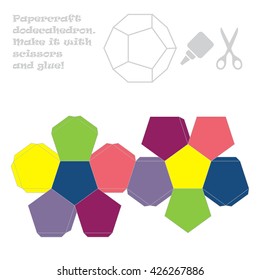 Paper craft dodecahedron