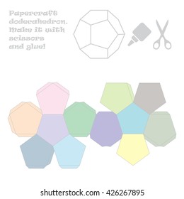 Paper craft dodecahedron