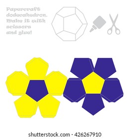 Paper craft dodecahedron