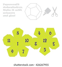 Paper craft dodecahedron