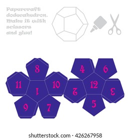 Paper craft dodecahedron
