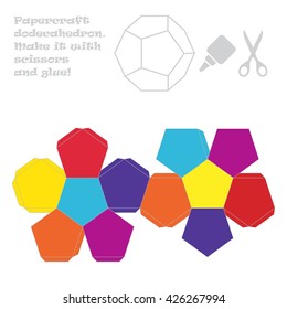 Paper craft dodecahedron