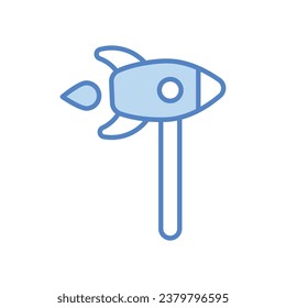 Icono de la artesanía de papel aislar ilustración de material vectorial de fondo blanco