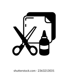 Paper Craft icon in vector. Illustration