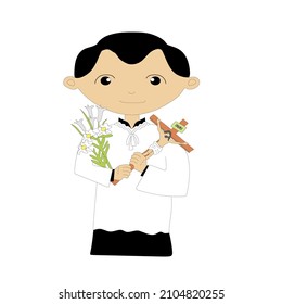 Paper Craft Vector Aloysius Gonzaga