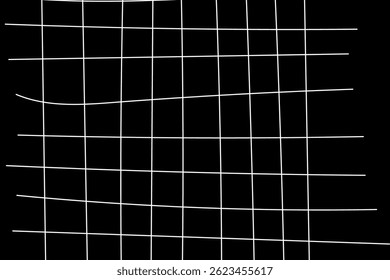 Paper crayon square grid and striped pattern for hand drawn notepad. Geometric plaid background