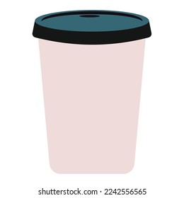 Paper cup of coffee .