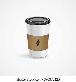 Paper cup of coffee