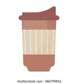paper cup coffee disposable vector illustration eps 10