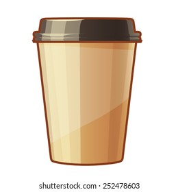 Paper cup for coffee to go