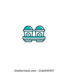 Paper cup Coffee line icon. linear style sign for mobile concept and web design. Outline vector icon. Symbol, logo illustration. Vector graphic
