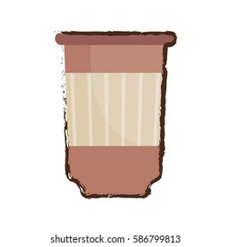 paper cup coffee sketch vector illustration eps 10