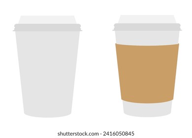 paper cup for coffee stock vector illustration isolated on white background