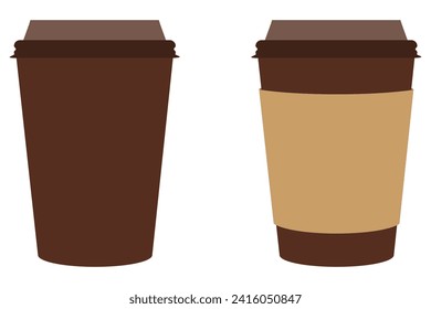 paper cup for coffee stock vector illustration isolated on white background