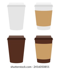 paper cup for coffee stock vector illustration isolated on white background