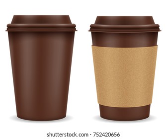 paper cup for coffee stock vector illustration isolated on white background