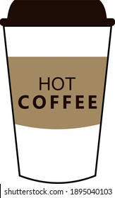 Paper cup design for a coffee shop