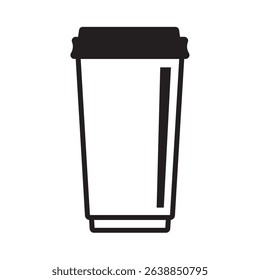Paper cup icon. Paper coffee cup icon.