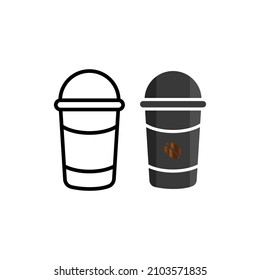 paper cup icon design vector templates