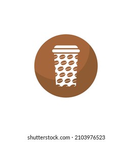plantillas vectoriales de diseño de iconos de taza de papel