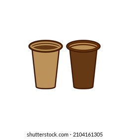 paper cup icon design vector templates white on background