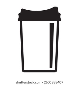 Paper cup icon. Drink icon.