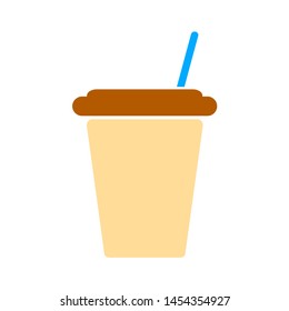 paper cup icon. flat illustration of paper cup. vector icon. paper cup sign symbol