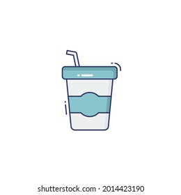 paper cup Icon Isolated On White Background