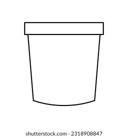 Icono De La Copa De Papel Para Logotipo Y Más