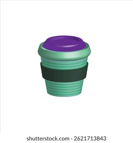 paper cup icon on white background