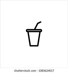 paper cup icon vector