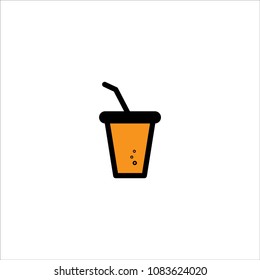 paper cup icon vector