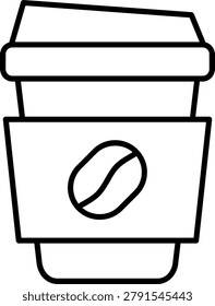 Paper Cup Icon Vector Element line icon design vector icons