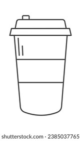 Paper Cup Icon Vector Illustration