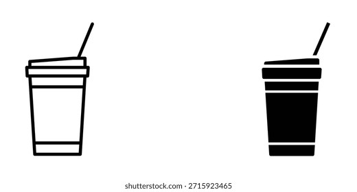 Plantilla de diseño de Ilustración vectorial de icono de taza de papel