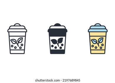 paper cup icons  symbol vector elements for infographic web
