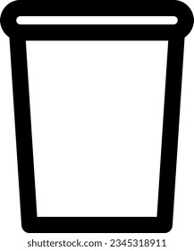 Paper Cup Isolated Vector Icon
