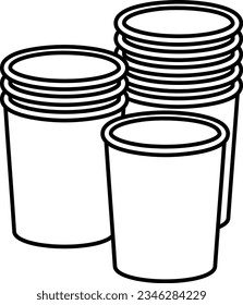 Paper Cup Isolated Vector Illustration