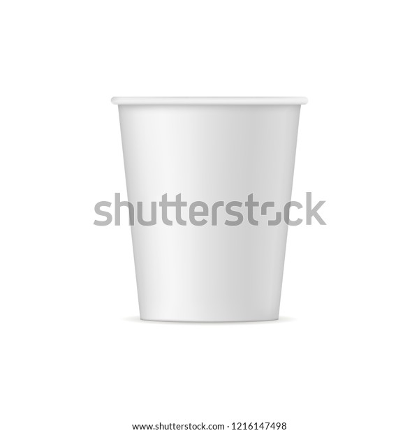 Download Paper Cup Mockup Front View Vector Stock Vector Royalty Free 1216147498