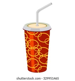 paper cup on a white background